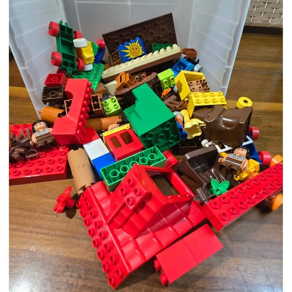 Lego pieces vibrant